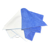 Pack 2 Paños Microfibra Para Limpiar Auto Antiestaticos Color Azul