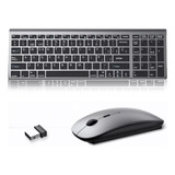 Teclado +ratón Inalámbrico Bluetooth Español Para Pc Portátl