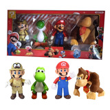 Figuras Super Mario Bros Colección X4  