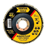 Disco Flap Grão 40 115 X 22mm 13300rpm Aço E Madeira