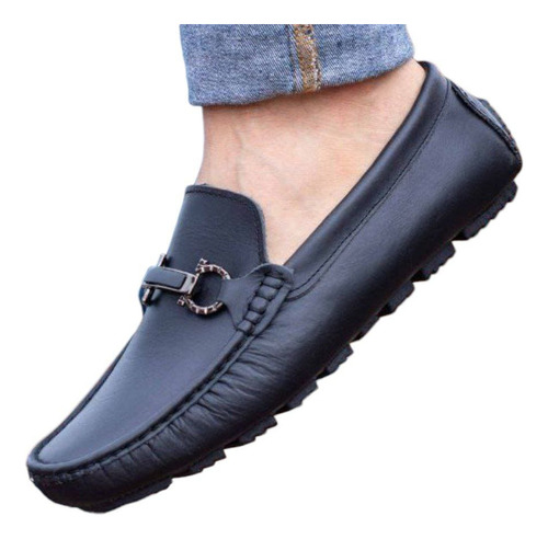 Mocasín Calzado Casual Elegante En Cuero 37/44