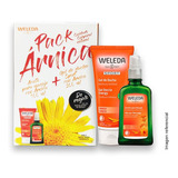 Weleda Pack De Arnica- Aceite Masajes Y Gel De Ducha