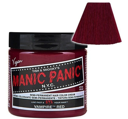 Vampire Red Tinte Rojo Manic Panic 4oz Arctic Fox Punky