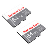 Memory Card 64 Gb-2pack White Gray Video Surveillance U3 V10