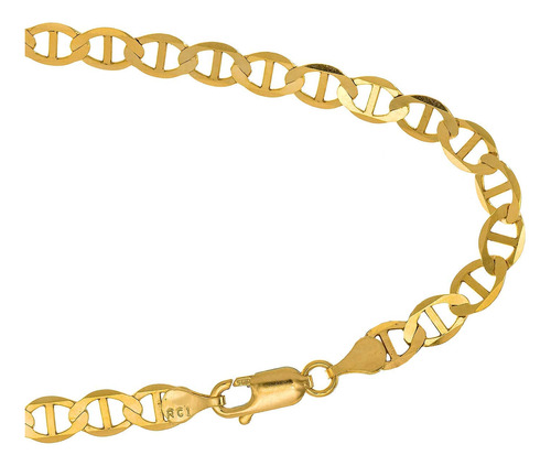 Jewelstop Collar De Oro 14k De 3.2 Mm Con Broche En Forma D.