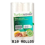 Rollos Gofrados P/ Envasar Turbosaver 28cm X 5mts - 10 Unid