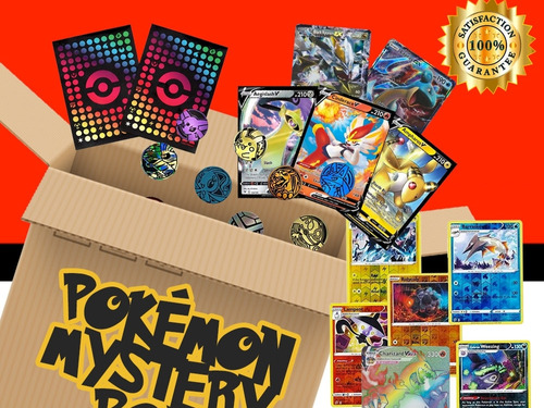Mystery Box Fuego Oro Pokémon Tcg Cartas Originales 