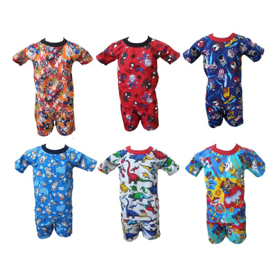 Lote 5 Conjuntos Niño Short Y Playera Mayoreo | Meses sin interés