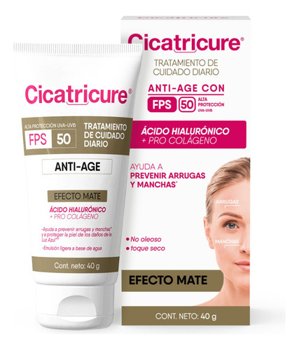 Cicatricure Protector Solar Fps 50 Antiage X 50 Ml