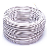 Cable Flexible Automotriz Calibre 18 Blanco Rollo 100 Metros