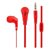 Audífonos Micrófono Vorago Ep-103_rojo Alámbrico 3.5 Mm 1.2 