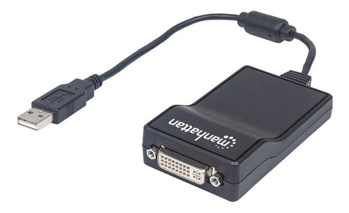 Adaptador Usb 2.0 A Dvi, Manhattan 152334, Alta Velocidad