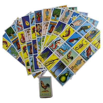 Loteria Mexicana Jumbo 35x21cm 10 Jugadores Juego De Mesa | MercadoLibre