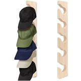 Organizador De Gorras De Pared De Madera (pack De 2)