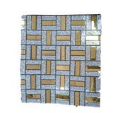 Lámina Mural Adhesiva Pvc Mosaico Vidrio Pack 10 (30cmx30cm)