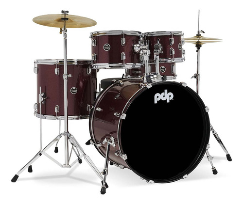 Pdp Center Stage Ruby Red Sparkle Bateria