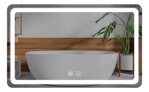 Espejos Led Baño Inteligente Modernos Touch Antivaho 3 Modos