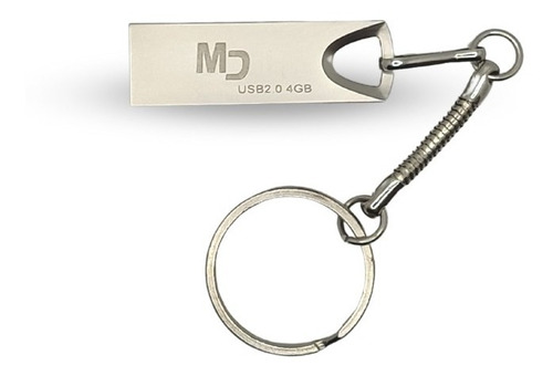 Pendrive 4gb Usb 2.0 Chaveiro Grande Masterdrive Platinum