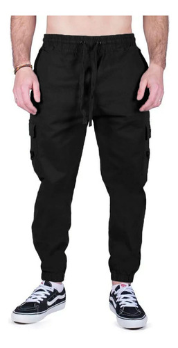 Pantalón Efecto Uno Lifestyle Hombre Atlanta Negro Cli