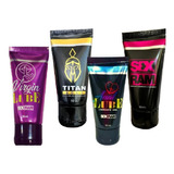 Pack 4 Gel Lubricante Titan + Excitante + Anal + Estrechante