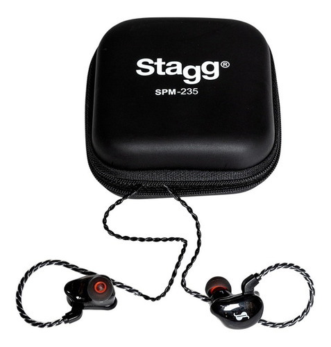 Auriculares In Ear Monitoreo Intraural + Estuche Acc - Stagg