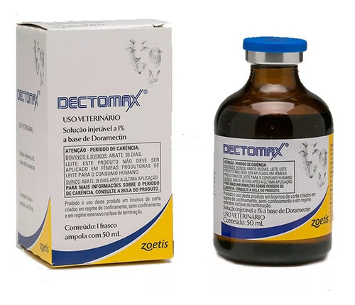 Dectomax Injetável P/ Bovinos, Suínos E Ovinos - Zoetis 50ml