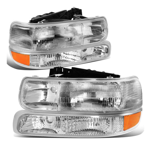 Hl-oh-cs99-4p-oem - Faros Delanteros Cromados De Estilo De F