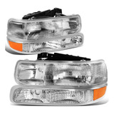 Hl-oh-cs99-4p-oem - Faros Delanteros Cromados De Estilo De F