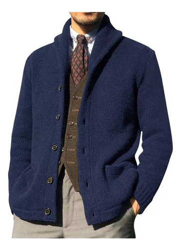 Chaqueta Tipo Suéter De Punto Para Hombre