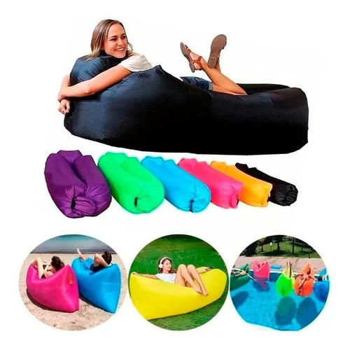 Sillon Tumbona Cama Hamaca Inflable Playa Piscina Camping