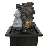 Fuente De Agua Mediana Buda Bebe Meditar Piedras 25cm Tm Ct