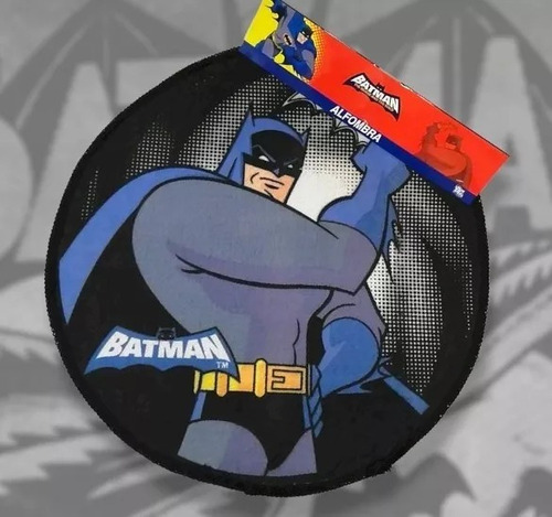 Alfombra Infantil Circular Antideslizantes Batman 50x50