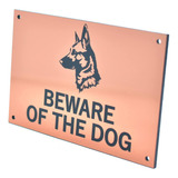 Cartel De «beware Of The Dog» (pastor Alemán), Advertencia F