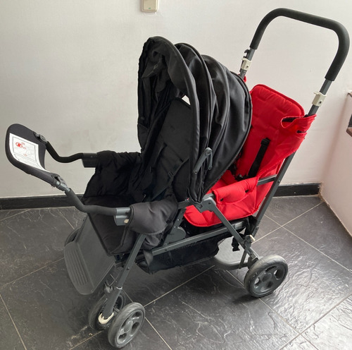 Coche Gemelar Hermanos Tandem Joovy Caboose Too Graphite