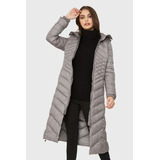 Parka Larga Acolchada Gris Nicopoly