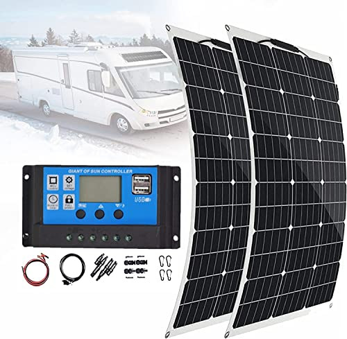 Qianmei Kit De Energía Solar 600 W 12 V Kit De Panel Solar F