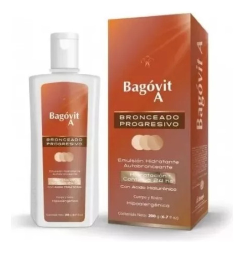 Bagovit A Bronceado Progresivo Emulsión Hidratante X 200 Ml