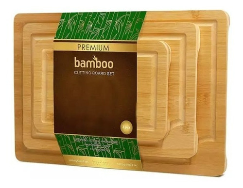 Set Tablas De Bambú 3