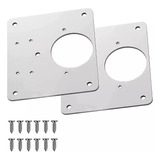 Par De Placa De Reparacion Bisagra Mueble Puerta+tornillos