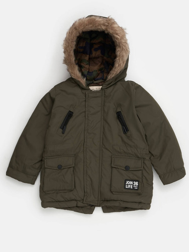 Campera Parka Toronto Cheeky Verde Talle 3 