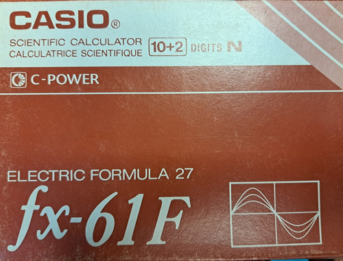  Casio Fx-61f  Para Resolucion De Circuitos -coleccionistas