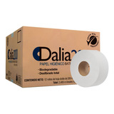 Papel Higiénico Junior Blanco Dalia 12 Con 200 Mt Hoja Doble