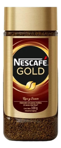 Nescafe Gold Cafe Soluble Instantaneo Sin Azucar Frasco 100g