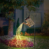 Regadera Solar Con Luces Garden Art, Impermeable