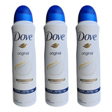 Pack X3 Dove Original Desodorante Con Crema Humectante 72h