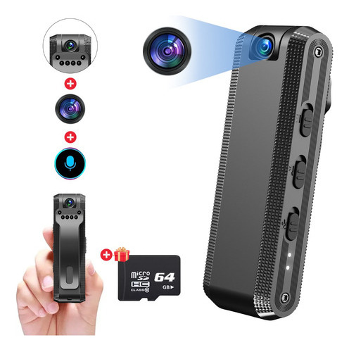 Altumar Mini Camara 64gb Webcam,camaras Espias 1080p