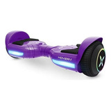 Hoverboard Patineta Hover-1 Rocket Morado Con Luz Led