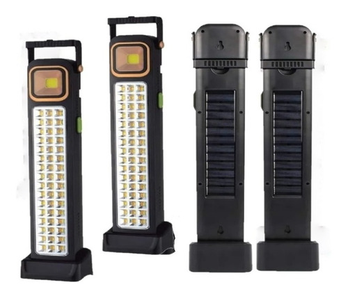 Pack X2 Lampara De Emergencia Solar 48 Led