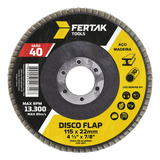 Kit  10 Discos Flap 4.1/2  Grãos Abrasivos Ajustáveis Fertak