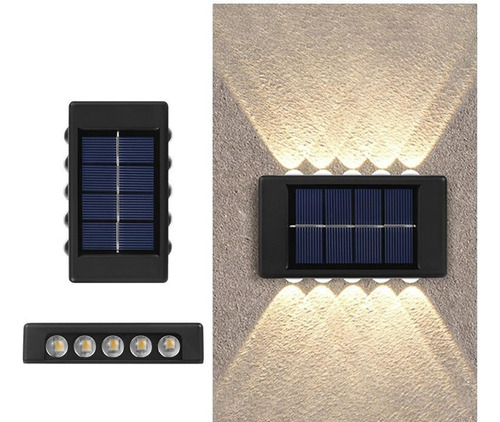 Luz Led Foco Aplique Pared 10 Leds Luz Cálida Exterior